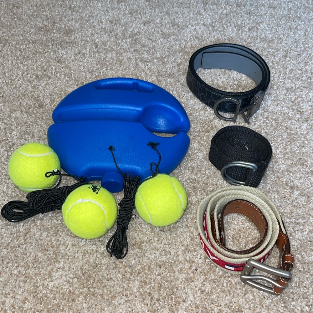 X1 CK Belt x1 TH Belt x1 Pull belt x1 tennis training kit (USED)